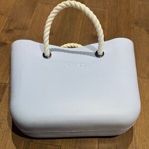 O bag White Rope-Handle Tote Bag